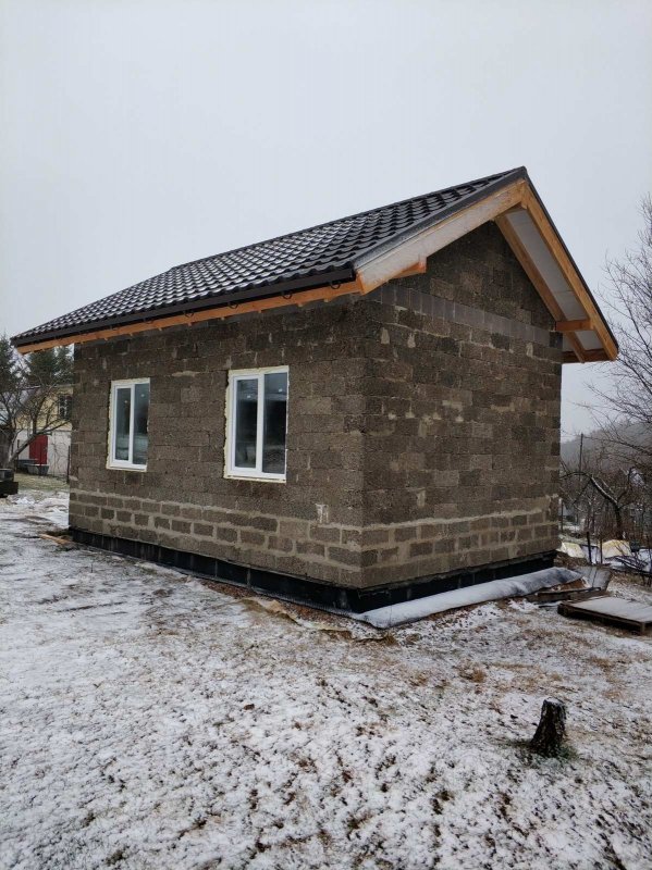 Садовый домик из арболита