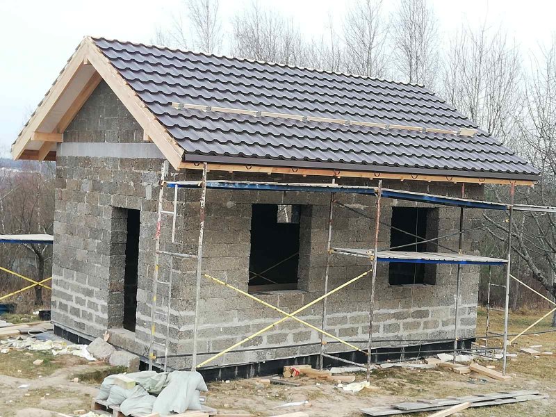Дачный дом из арболита проекты