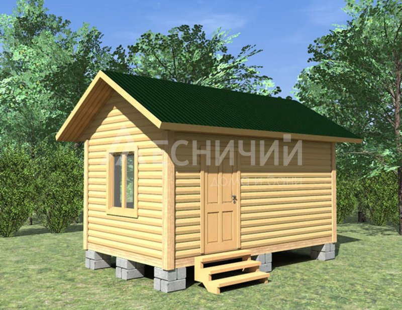 Баня с бруса 3 на 5