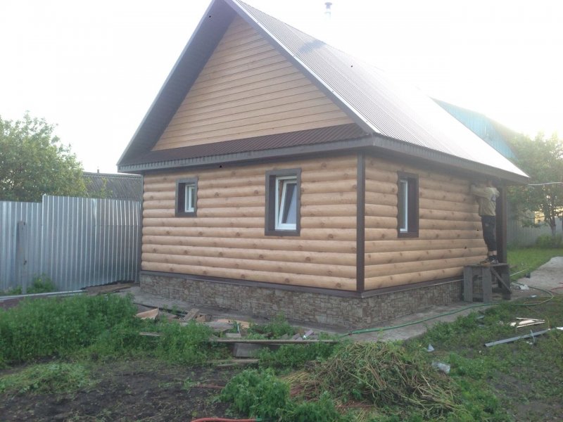 Баня отделанная сайдингом