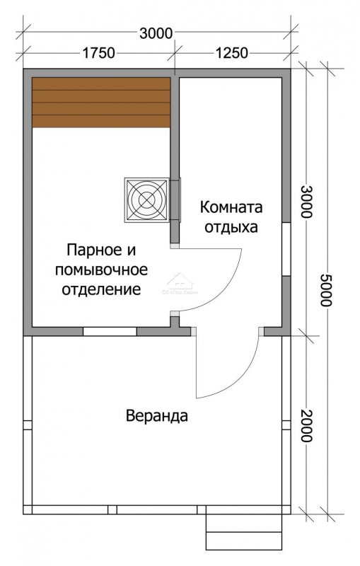 Проекты каркасных бань с гаражом