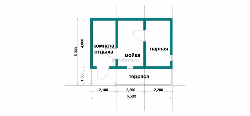 Баня 3 на 4 планировка