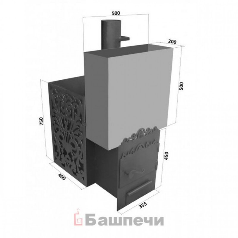 Печь эконом 60 банная с баком