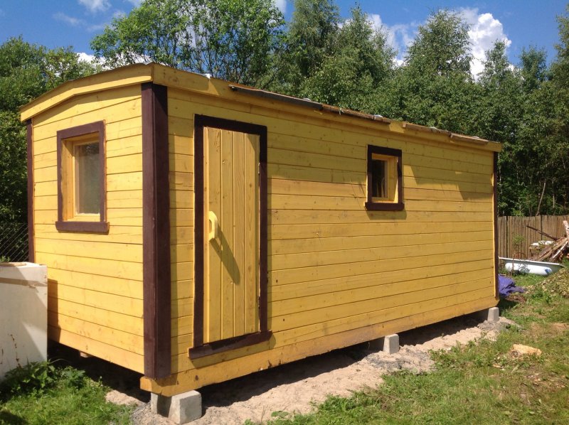 Баня каркасная 5х5м
