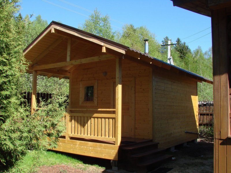Готовая передвижная баня