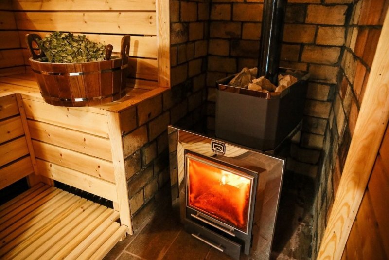 Печка для парилки на дровах