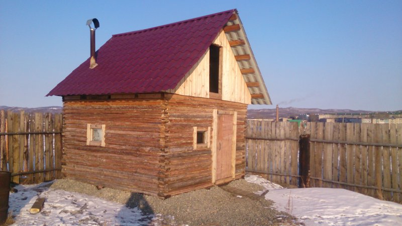 Эконом баня из горбыля