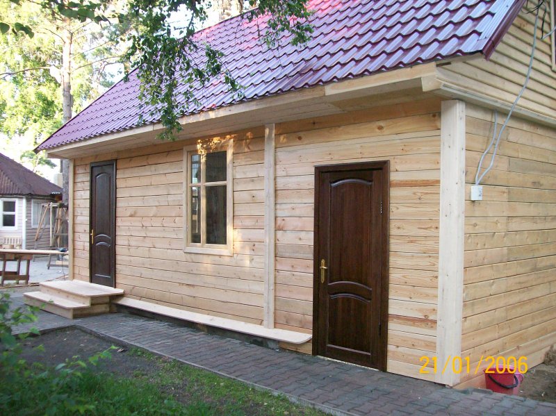 Баня из бруса снаружи