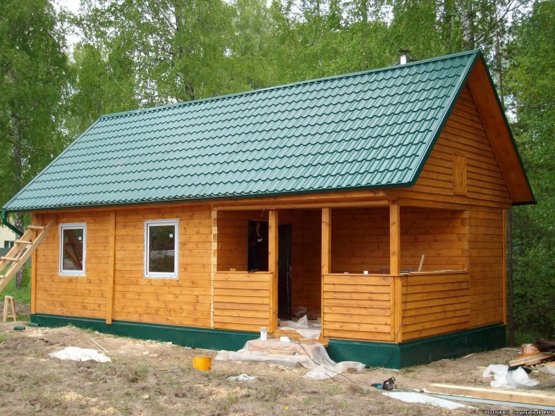 Срубы бань из бруса