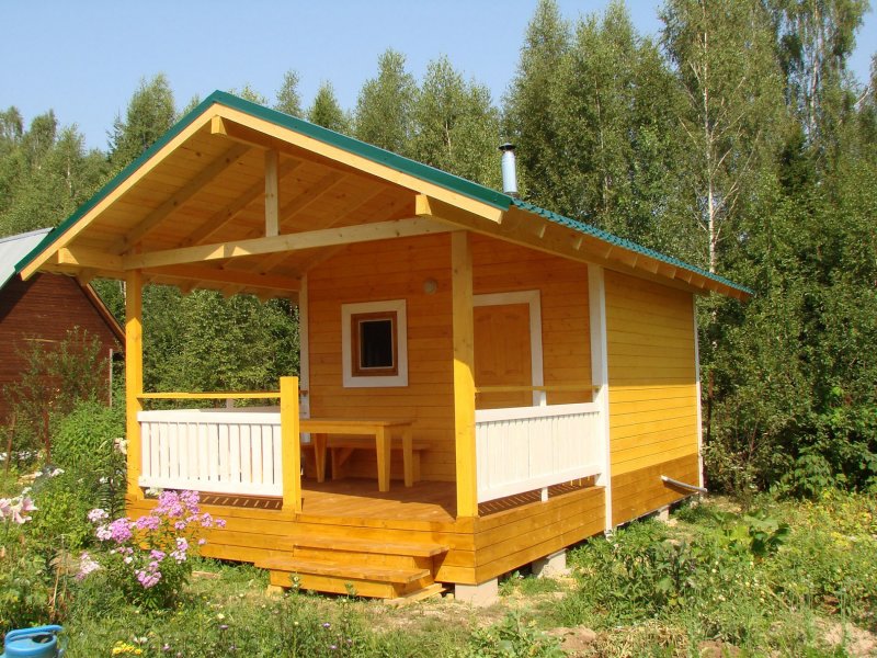 Баня 6х4 плюс терраса