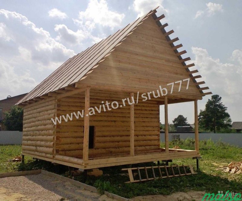 Баня 6х4 с террасой 2х6