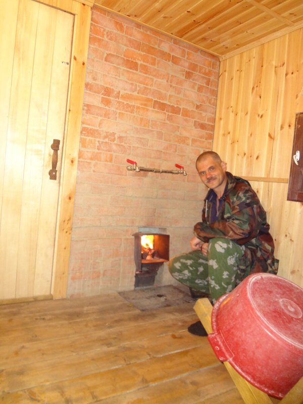 Обычно деревенская баня