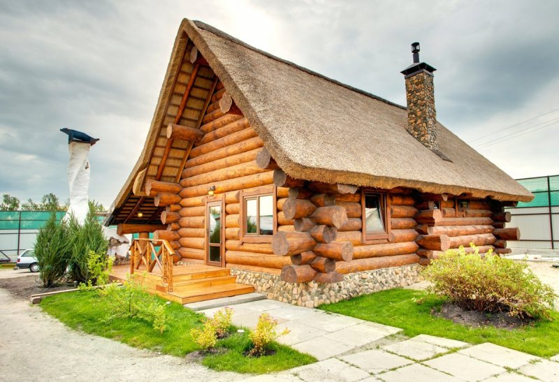 Окраска бани снаружи