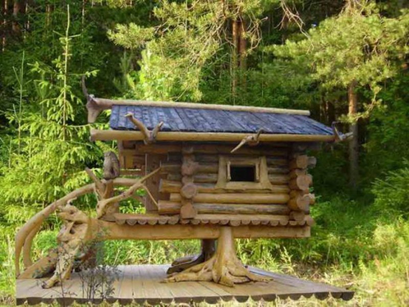Баня избушка на курьих ножках