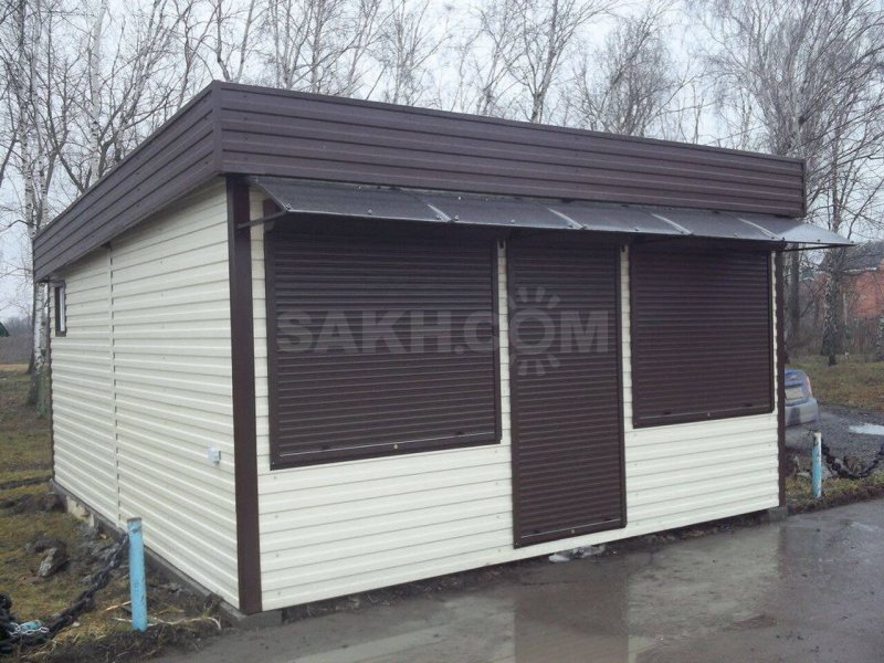 Торговые ларьки из профнастила