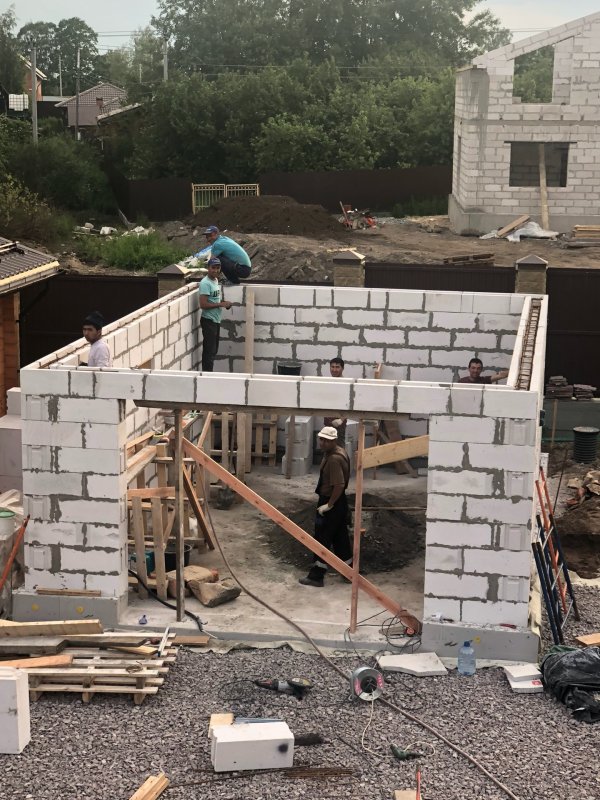 Строим гараж из газоблока