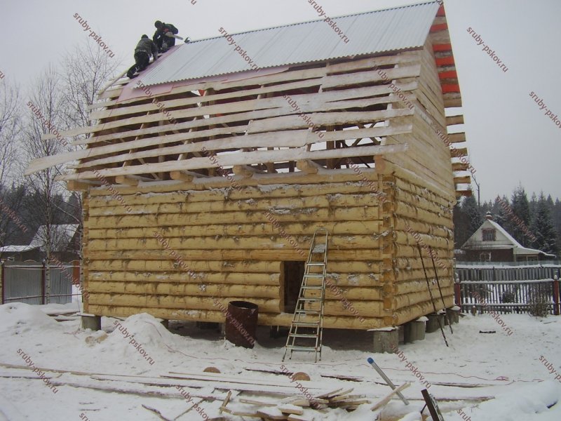 Кровля для бани 6 на 6