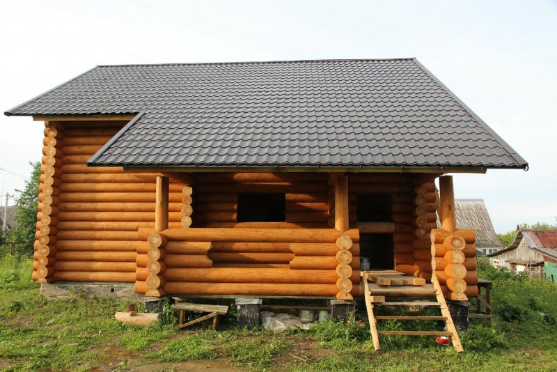 Бревенчатая крыша