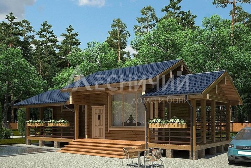 Баня гостевой дом из клееного бруса проекты