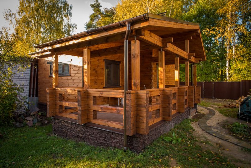 Маленькая баня из бруса