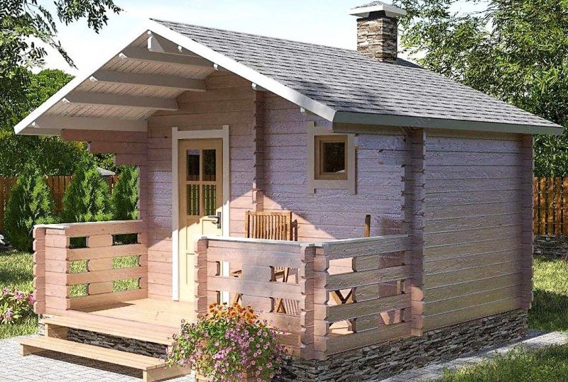 Маленькие бани из бруса