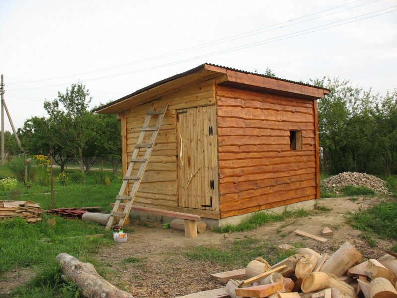 Сарай из горбыля