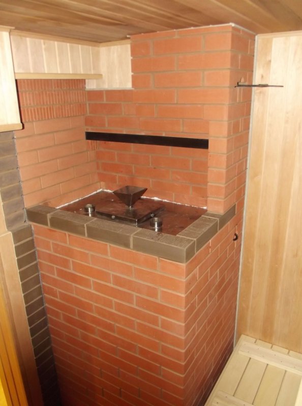 Газовые печи для бани из кирпича
