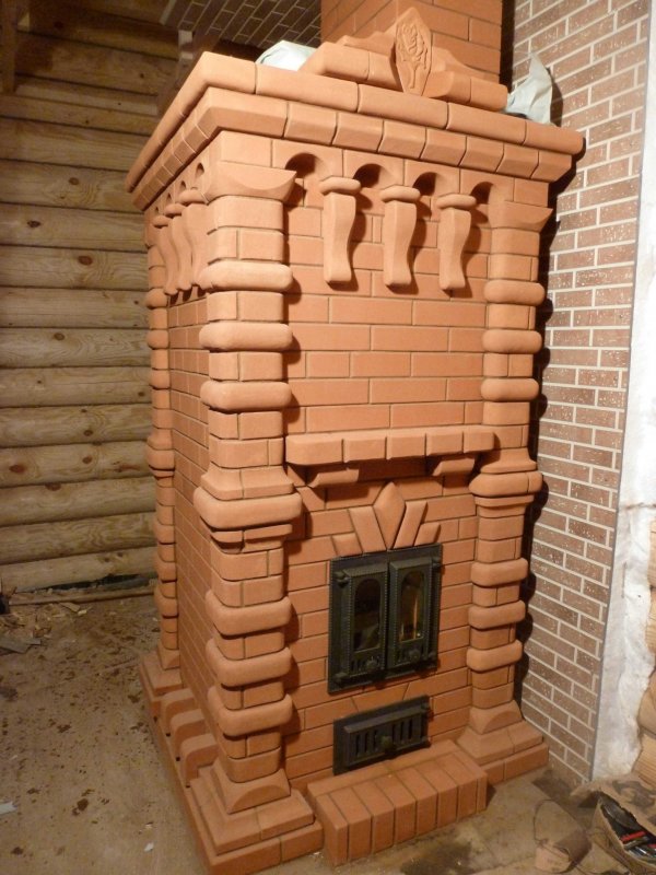 Красивые печи из кирпича