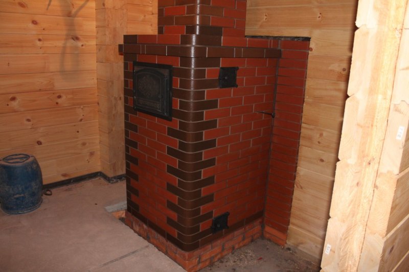 Газовые печи для бани из кирпича