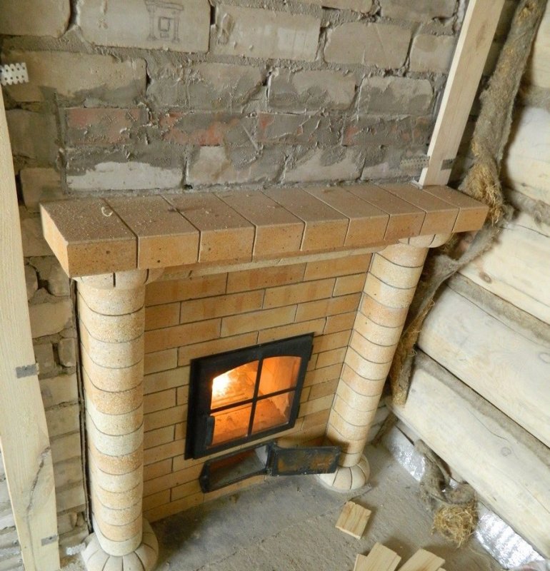 Красивые банные печи из кирпича
