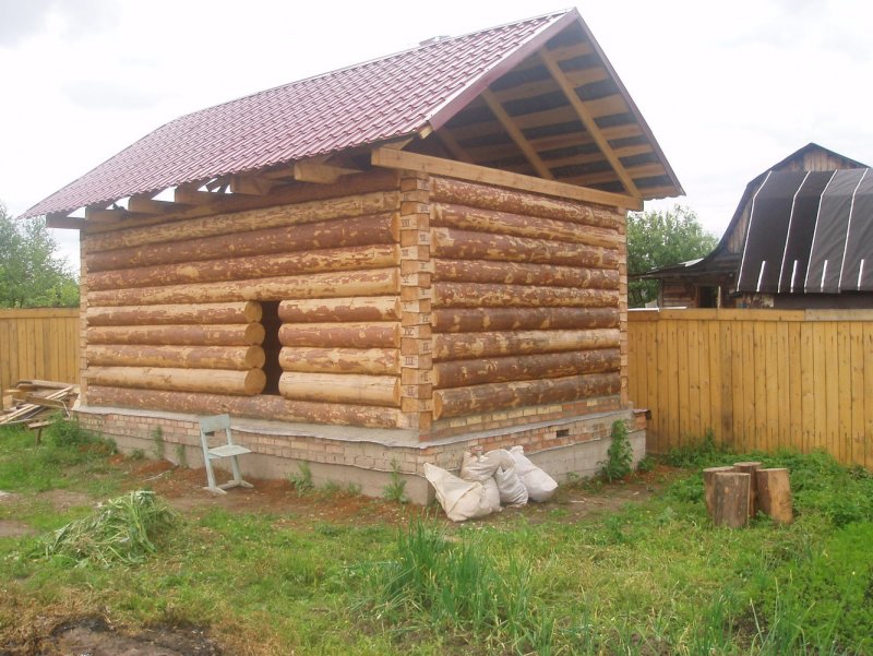 Формы крыш для бань