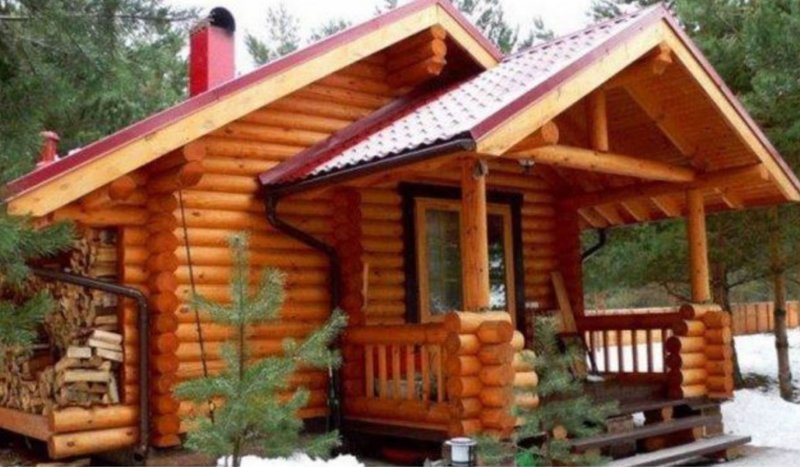 Дачный дом из кругляка