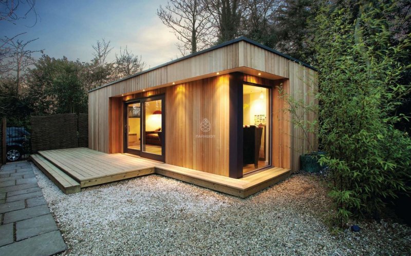 Tiny House с односкатной крышей