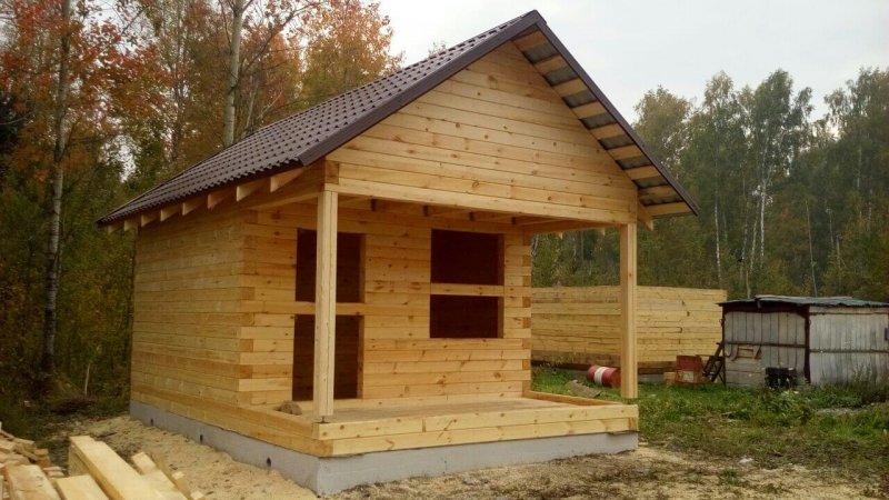 Баня из бруса 150х150 4х4