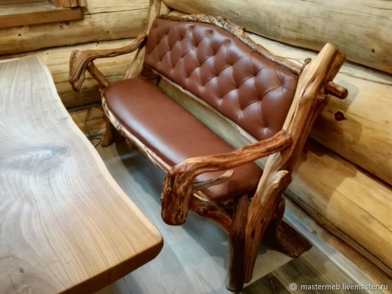 Деревянная мебель для бани