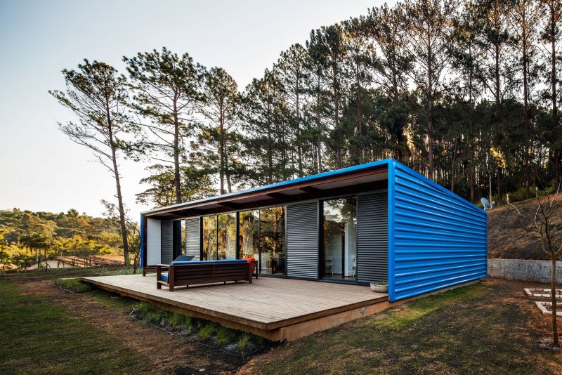 Tiny House с односкатной крышей