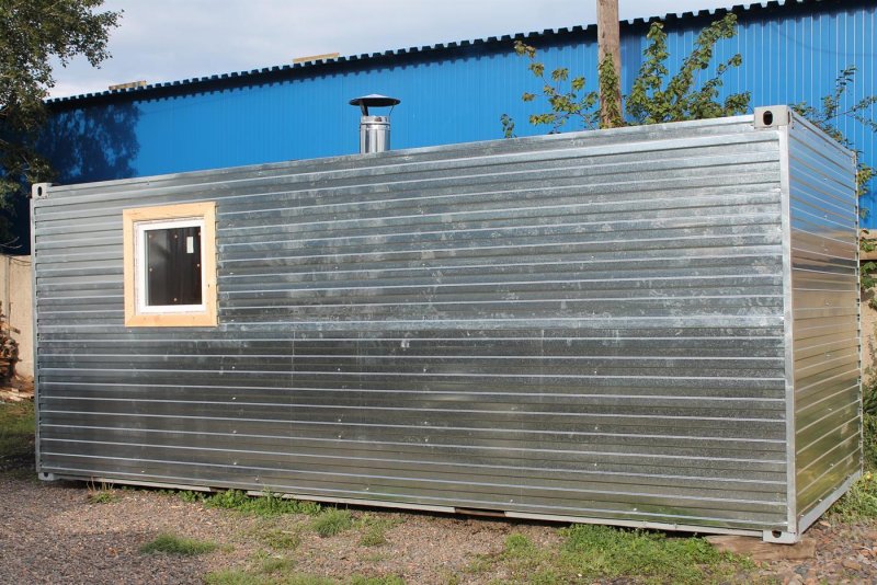 Баня в вагончике бытовке