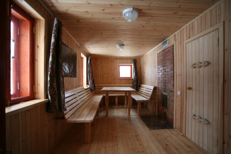 Предбанник вагонкой