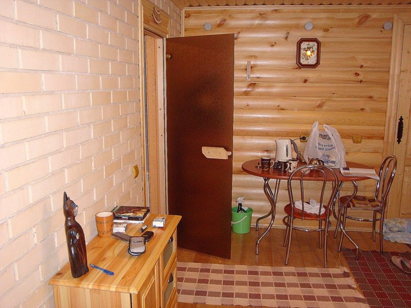 Отделка стен в предбаннике