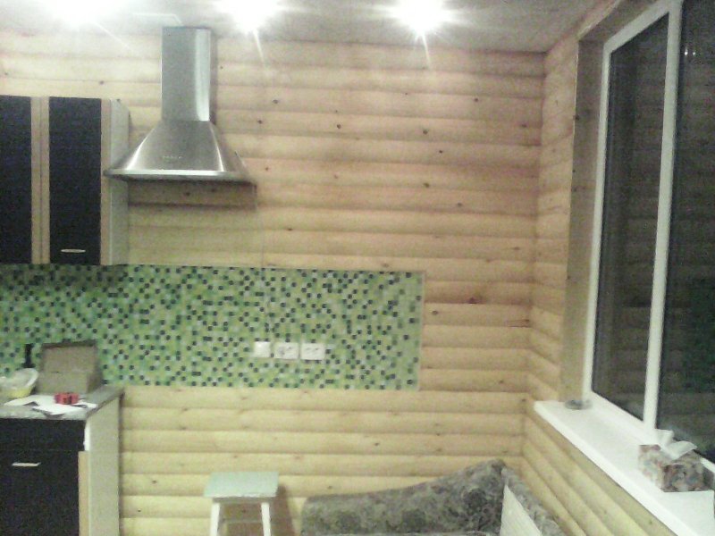 Tikkurila зеленый имитация бруса