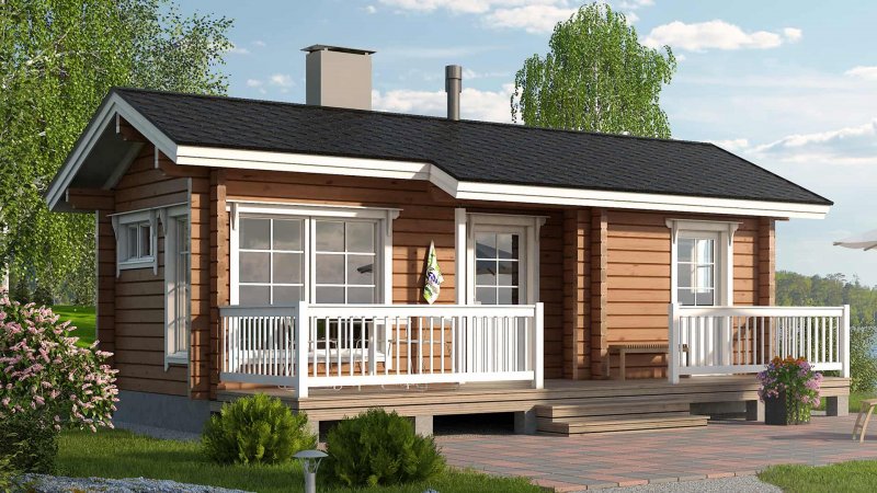 Баня из клееного бруса 5*5