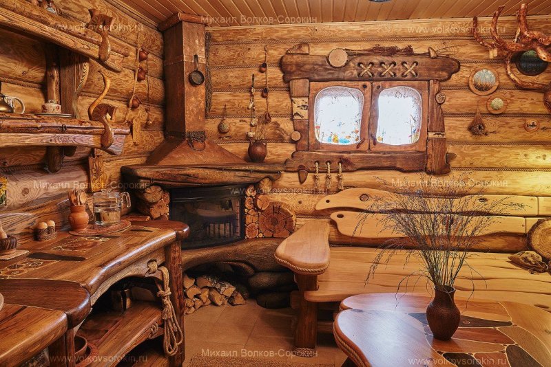 Бревенчатый дом под старину