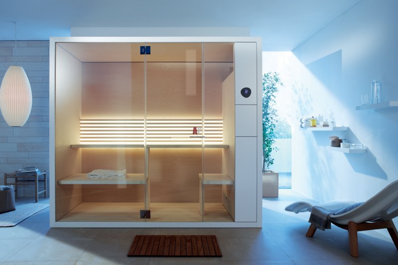 Duravit сауна Inipi b super Compact, 1175*1170*2130мм, пристенная