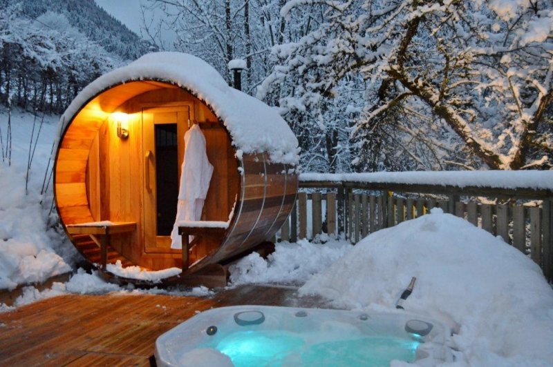 . Отель «Kakslauttanen» сауна