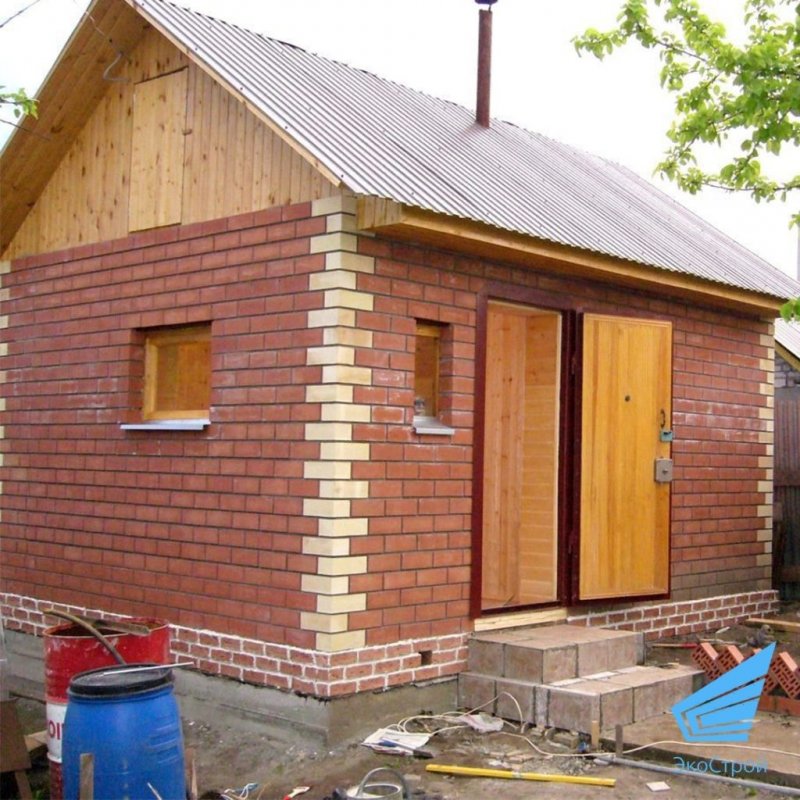 Кирпичная баня 6х6
