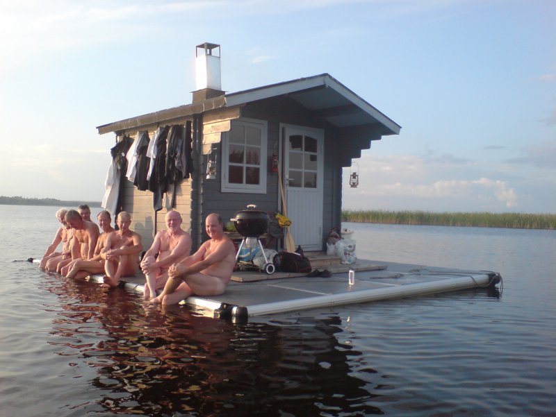 Банный комплекс на воде