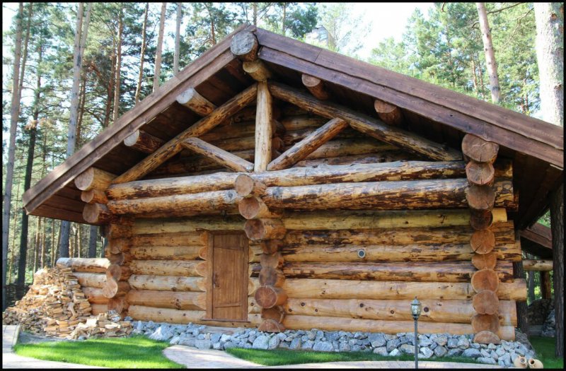 Баня из бревна