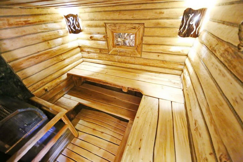 Русская баня из досок