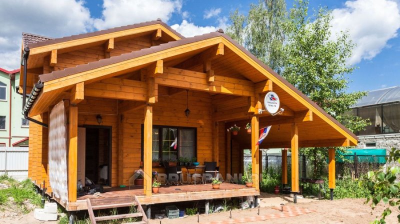 Баня из бруса 2 этажа под ключ
