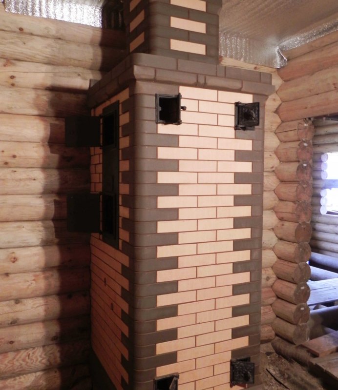 Кирпичная банная печь Мальцева